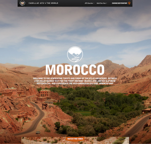Cadillac Morocco Example of a One Page Website