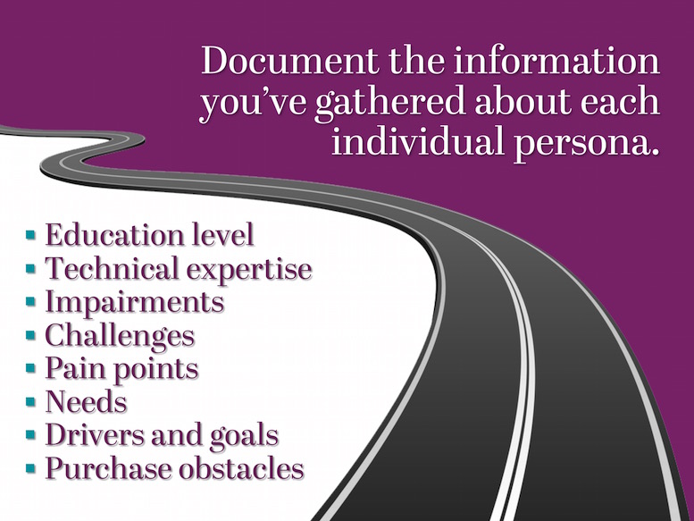 Document your personas
